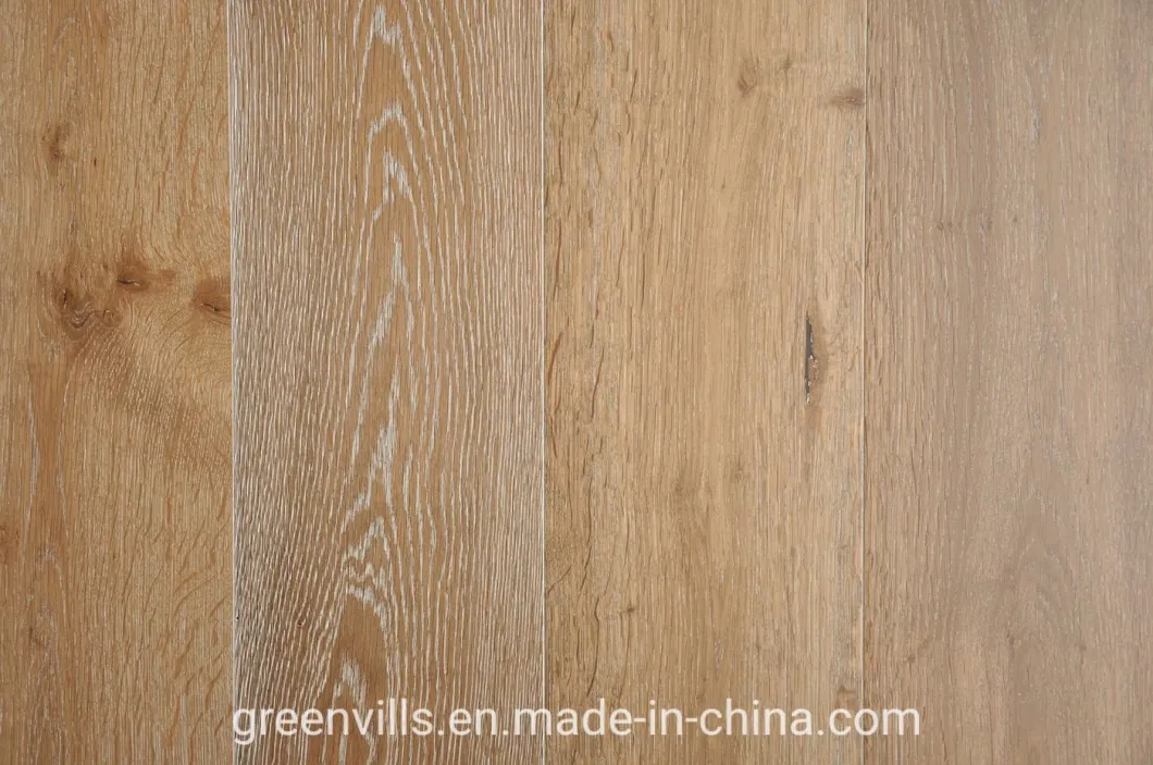 Smoked White Limed European White Oak Foor Engineered Oak Wood Floor/Parquet Flooring/Wood Flooring