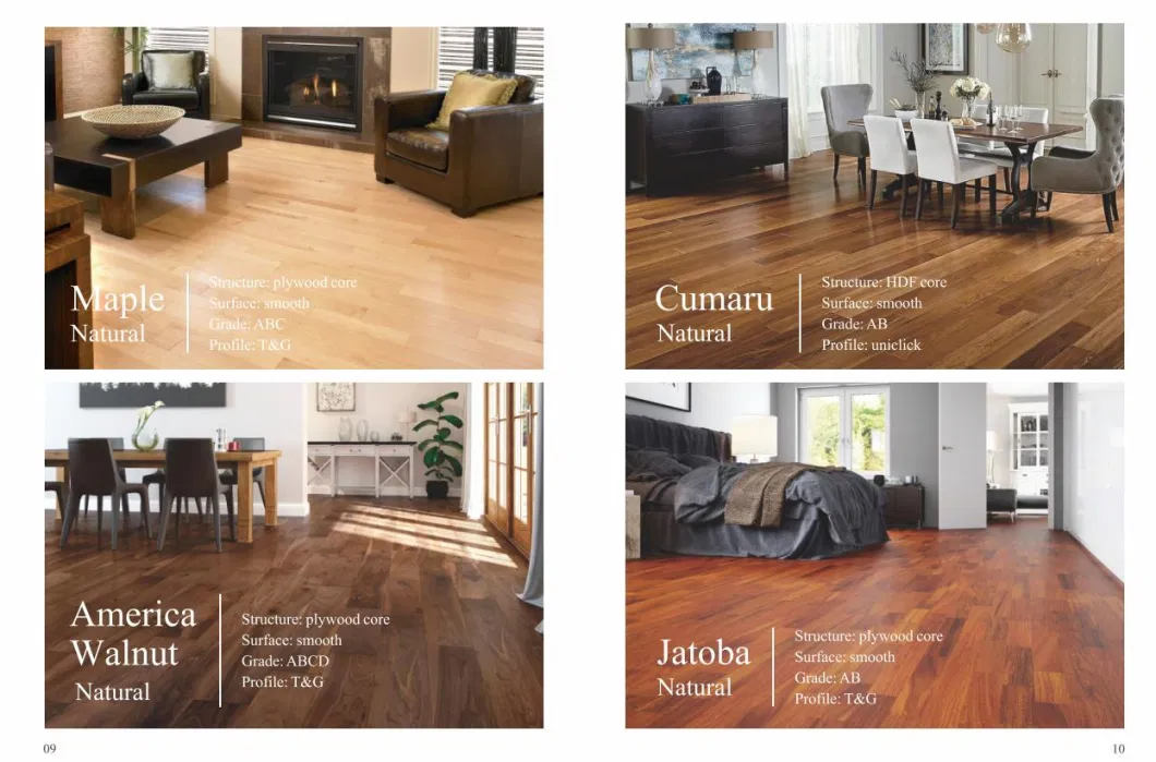 Dusty Engineered Wood Flooring/UV Coating