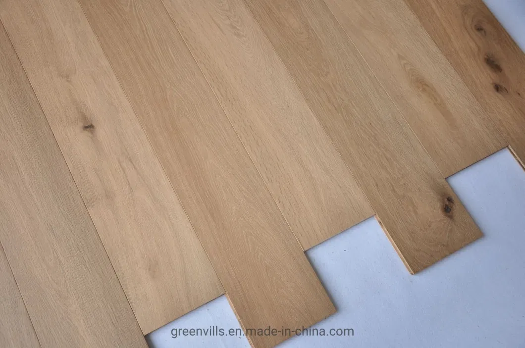 High Quality Original Wood Hot Sale Engineered Oak Dotan Grey with Plywood Core Parquet Flooring